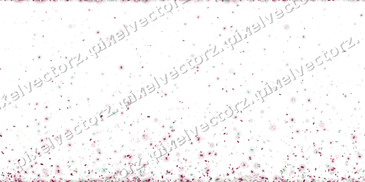Nahtloser Glitzeraufstieg aus Konfetti auf transparentem Grund