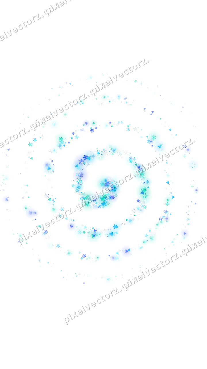 Nahtlose Glitzerspirale in Türkis und Petrol auf transparentem Grund