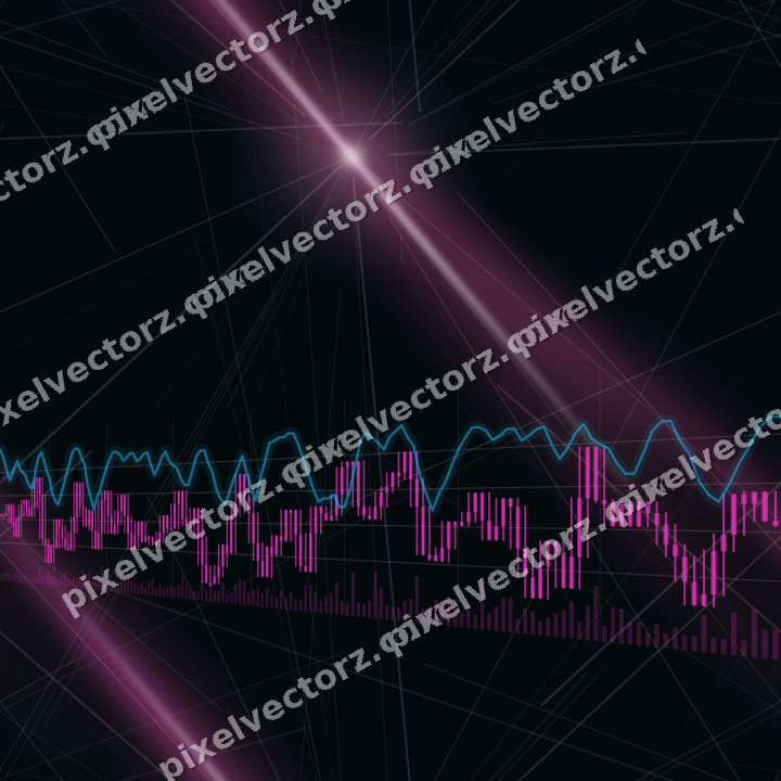 Nahtloser Neon Diagramm Hintergrund in Magenta und Violett