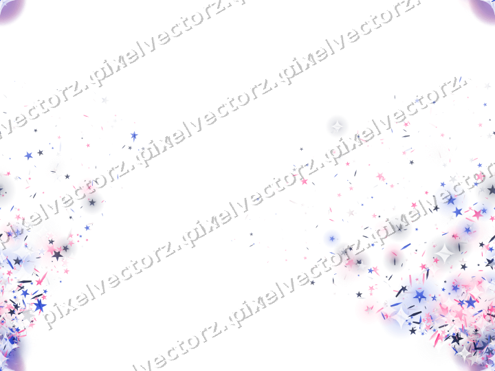 Nahtloser Glitzerfächer in Rosa und Blau auf transparentem Grund