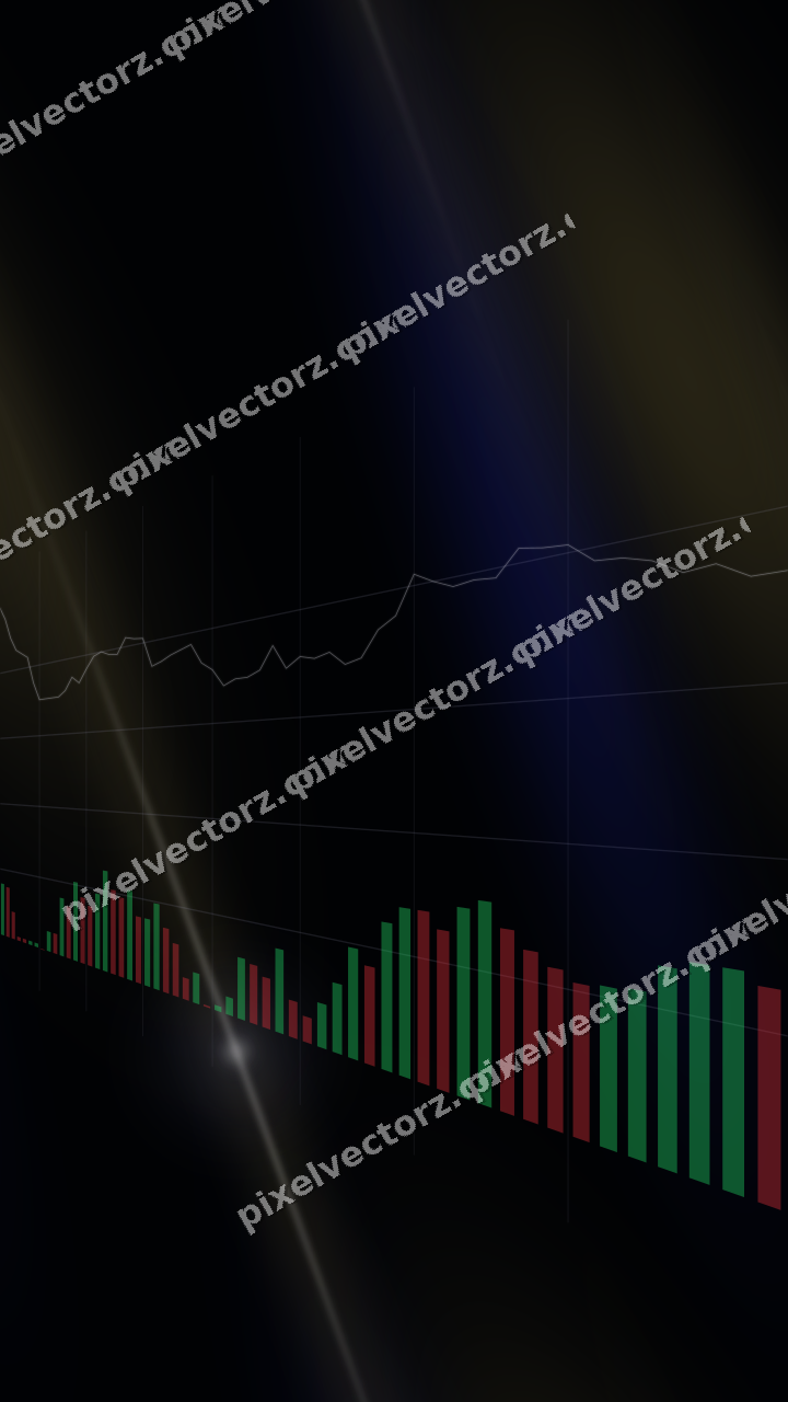 Nahtloser Neon Diagramm Hintergrund in Blau und Bernstein