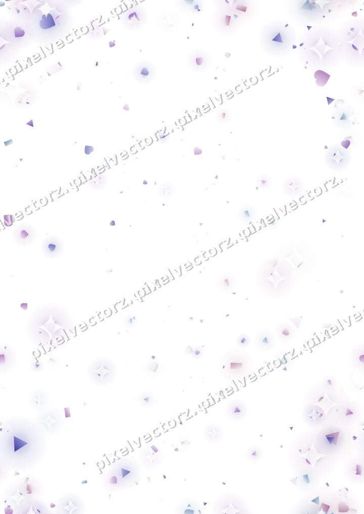 Nahtlose Glitzervignette in Violett und Blau auf transparentem Grund