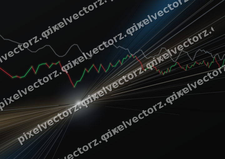 Leuchtender Neon Diagramm Hintergrund in Blau und Rot