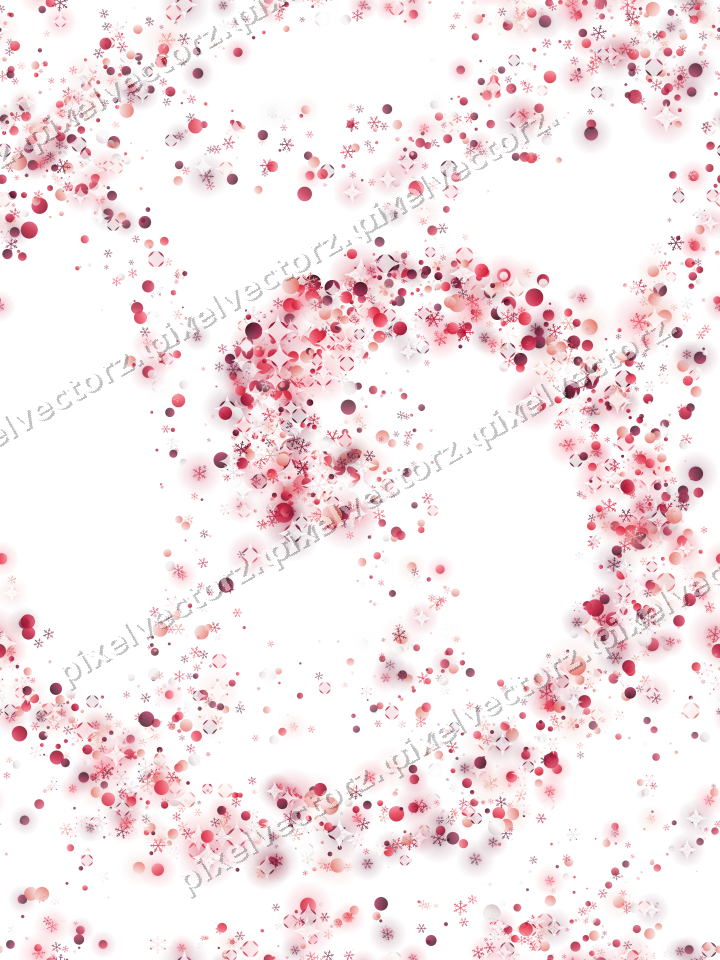 Nahtlose Glitzerspirale in Rosa und Rot auf transparentem Grund