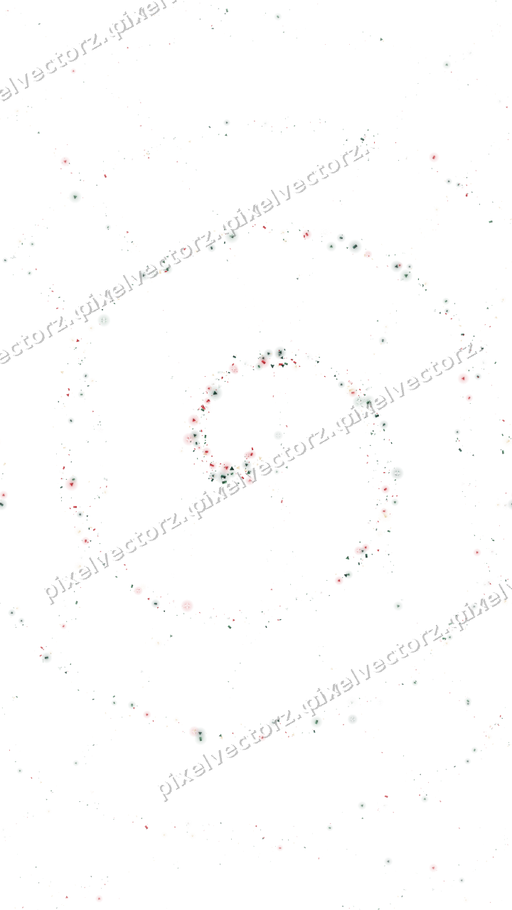 Nahtlose Glitzerspirale in Dunkelgrün und Rot auf transparentem Grund
