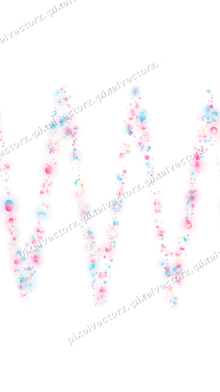 Nahtlose Glitzerwelle aus Sternen und Punkten auf transparentem Grund