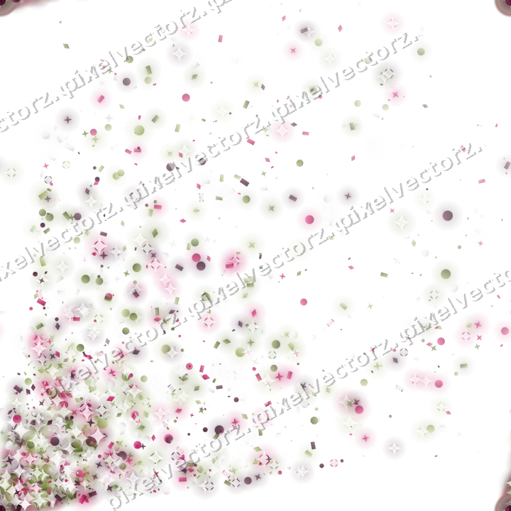 Nahtloser Glitzerfächer in Limette und Rosa auf transparentem Grund