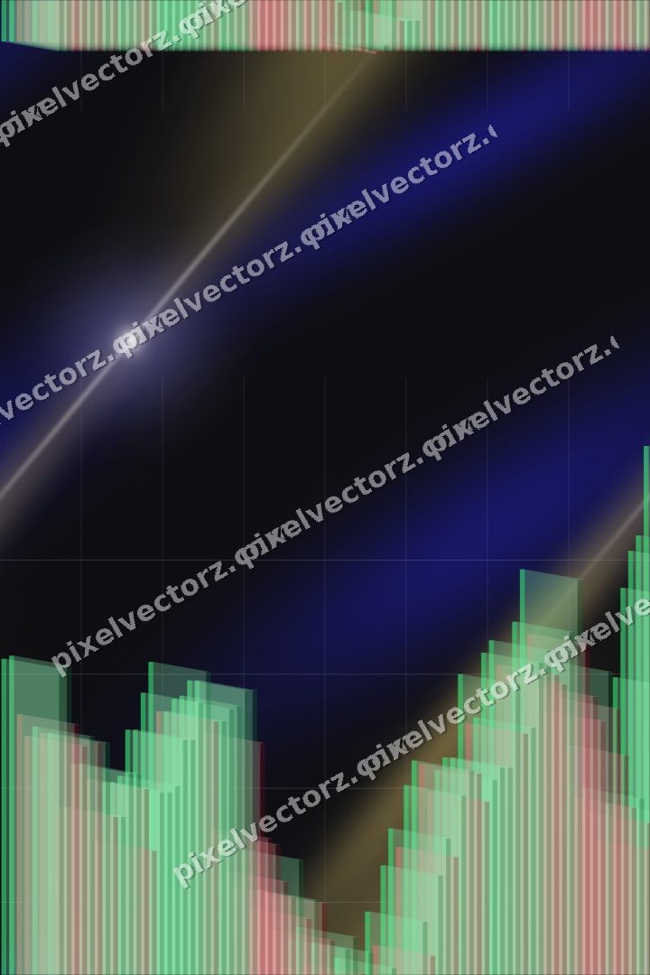 Nahtloser Neon Diagramm Hintergrund in Blau und Violett