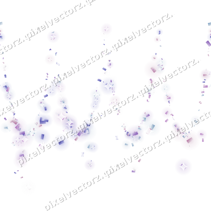 Nahtlose Glitzergirlande aus Konfetti auf transparentem Grund