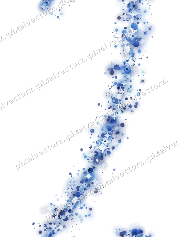 Nahtloser Glitzerbogen aus Funken und Punkten auf transparentem Grund