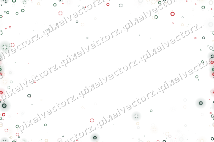 Nahtlose Glitzervignette aus Ringen auf transparentem Grund