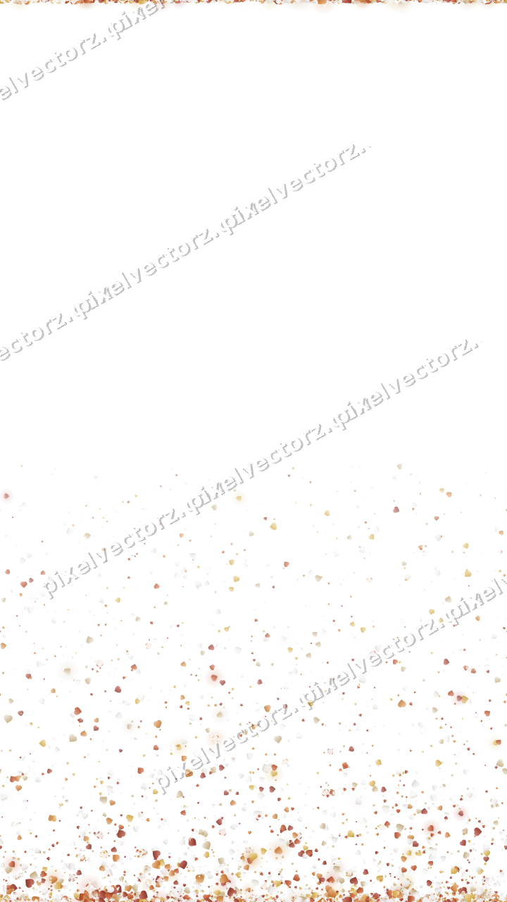 Nahtloser Glitzeraufstieg aus Herzen in Orange auf transparentem Grund