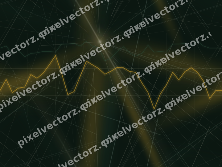 Nahtloser Neon Diagramm Hintergrund in Bernstein und Dunkelgrün