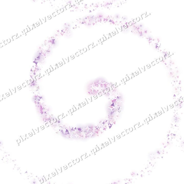 Nahtlose Glitzerspirale in Magenta und Violett auf transparentem Grund