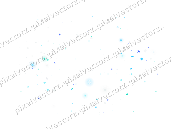 Nahtloser Glitzerrahmen aus Sternen und Funken auf transparentem Grund