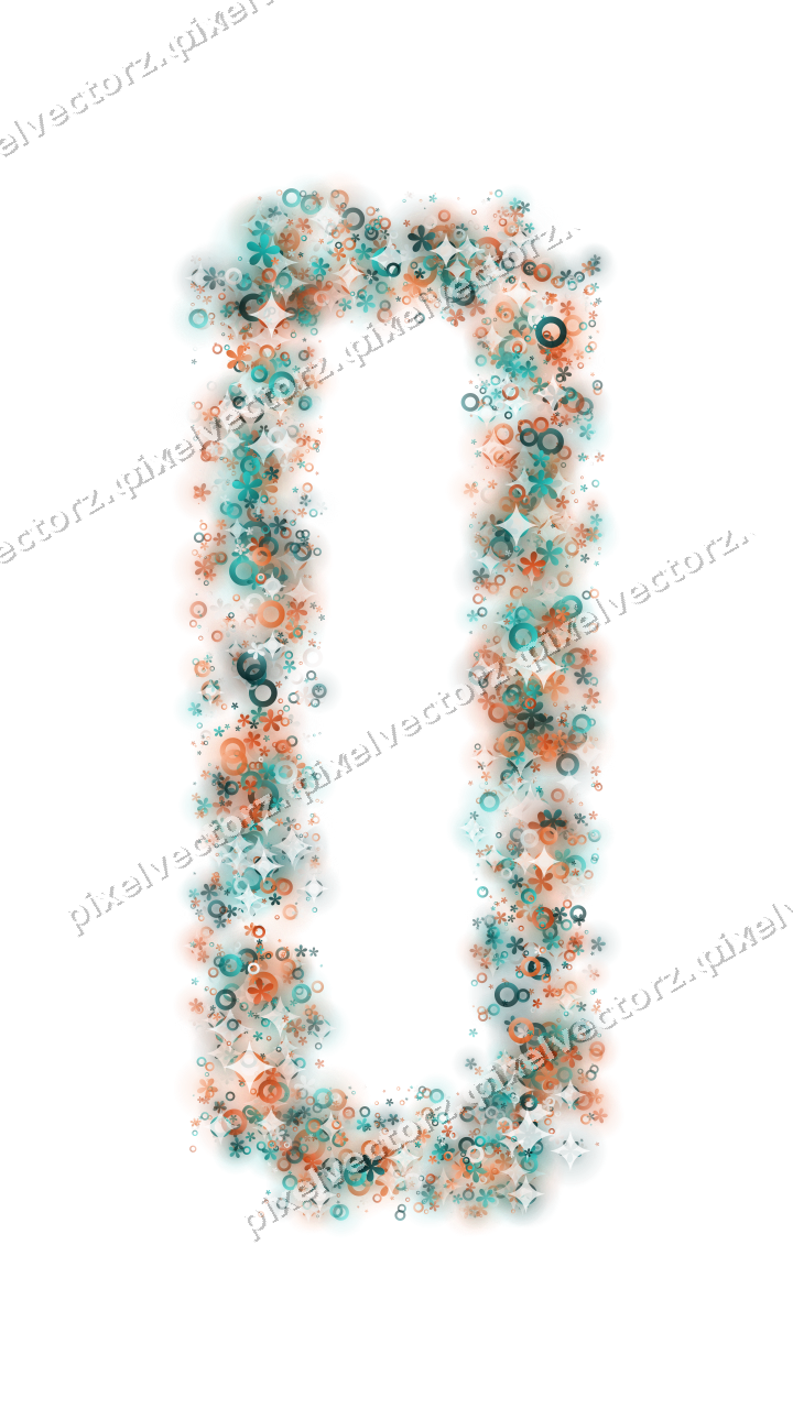 Nahtloser Glitzerrahmen aus Blüten und Ringen auf transparentem Grund