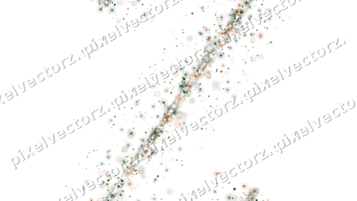Nahtloses Glitzerband in Dunkelgrün und Orange auf transparentem Grund