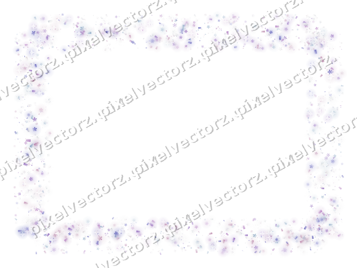 Nahtloser Glitzerrahmen in Violett und Blau auf transparentem Grund