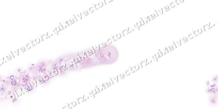 Nahtloser Sternenschweif in Magenta auf transparentem Grund
