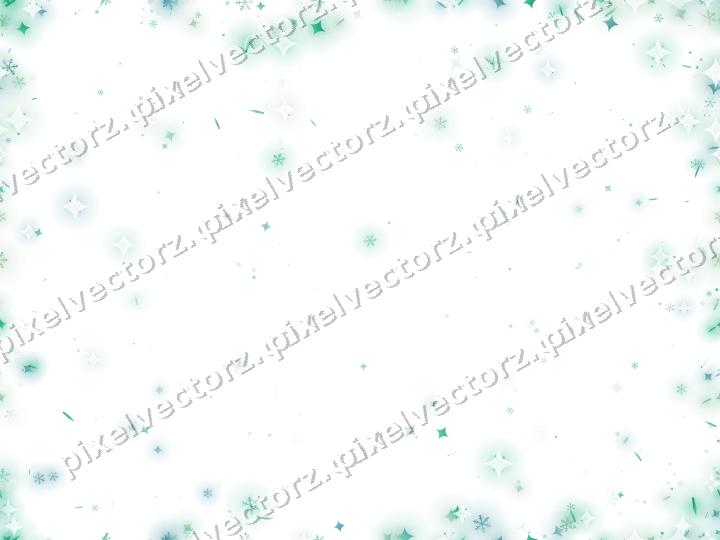 Nahtlose Glitzervignette in Grün und Petrol auf transparentem Grund