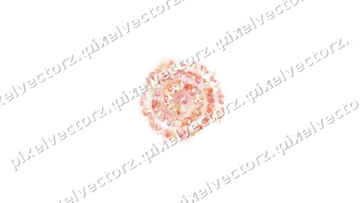 Nahtlose Glitzerspirale in Rot und Orange auf transparentem Grund