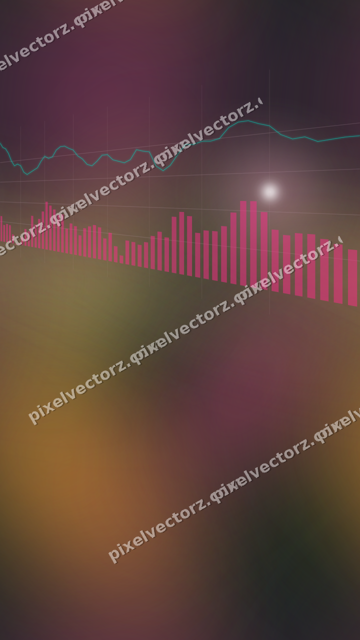 Nahtloser Neon Diagramm Hintergrund in Rosa und Orange