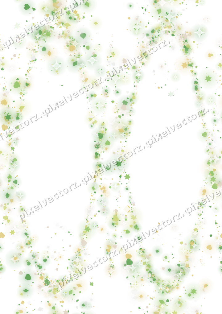 Nahtlose Glitzergirlande in Limette und Gelb auf transparentem Grund