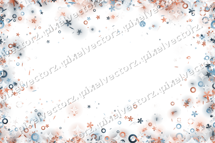 Nahtlose Glitzervignette in Orange und Türkis auf transparentem Grund
