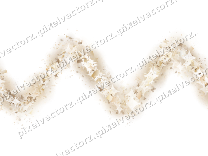 Nahtlose Glitzerwelle in Bernstein auf transparentem Grund