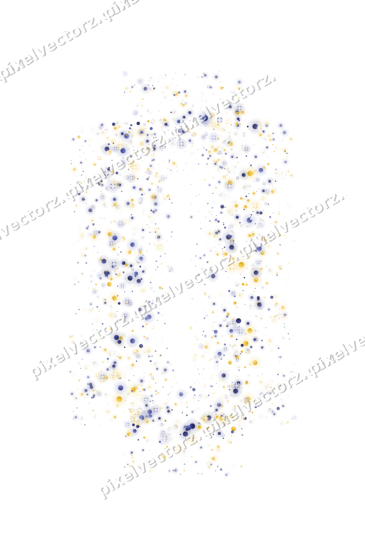 Nahtloser Glitzerrahmen aus Punkten auf transparentem Grund