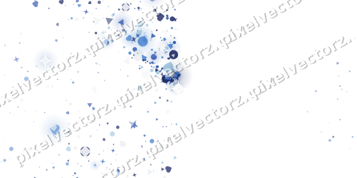 Nahtloser Glitzerfächer aus Sternen und Herzen auf transparentem Grund