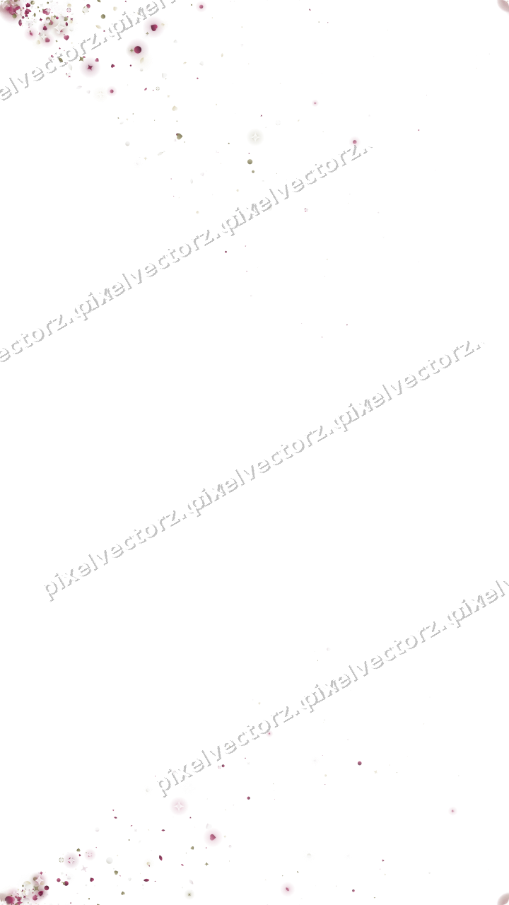 Nahtloser Glitzerfächer aus Funken und Herzen auf transparentem Grund