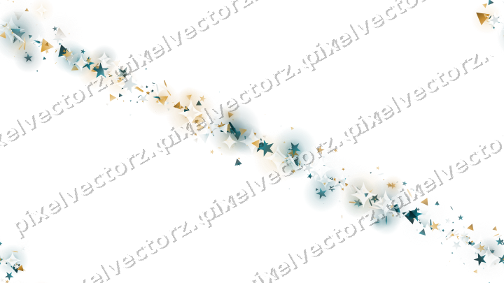 Nahtloses Glitzerband in Bernstein auf transparentem Grund