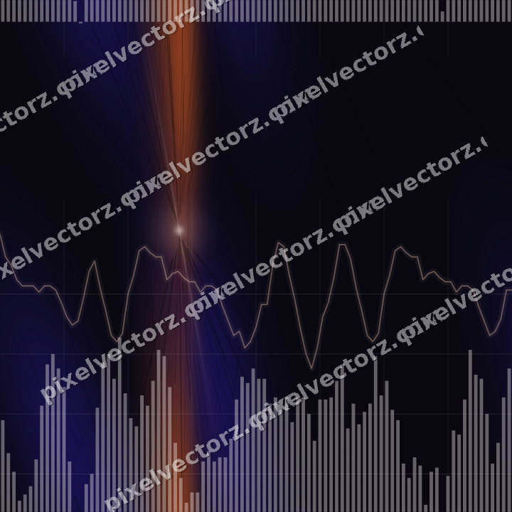 Nahtloser Neon Diagramm Hintergrund in Orange und Blau