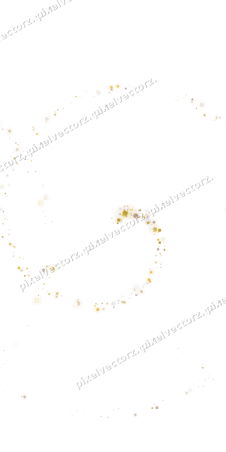 Nahtlose Glitzerspirale aus Punkten auf transparentem Grund