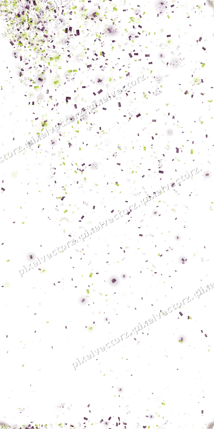 Nahtloser Glitzerfächer aus Konfetti auf transparentem Grund
