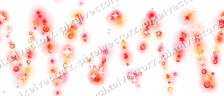 Nahtlose Glitzerwelle in Rot und Orange auf transparentem Grund