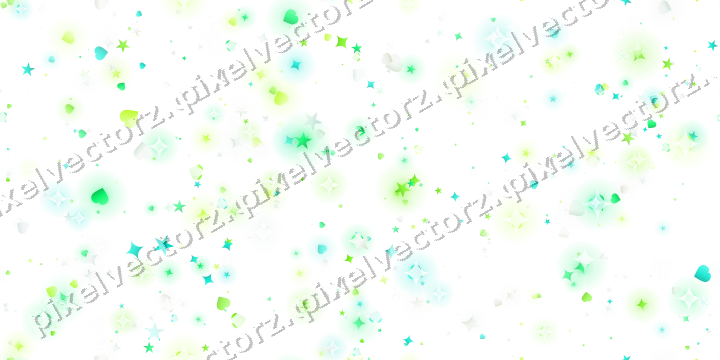 Nahtlose Glitzerstreuung in Grün und Limette auf transparentem Grund