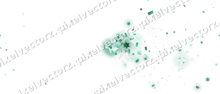 Nahtloser Glitzerfächer auf transparentem Grund
