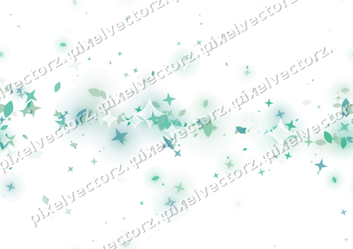 Nahtloses Glitzerband aus Sternen und Tropfen auf transparentem Grund