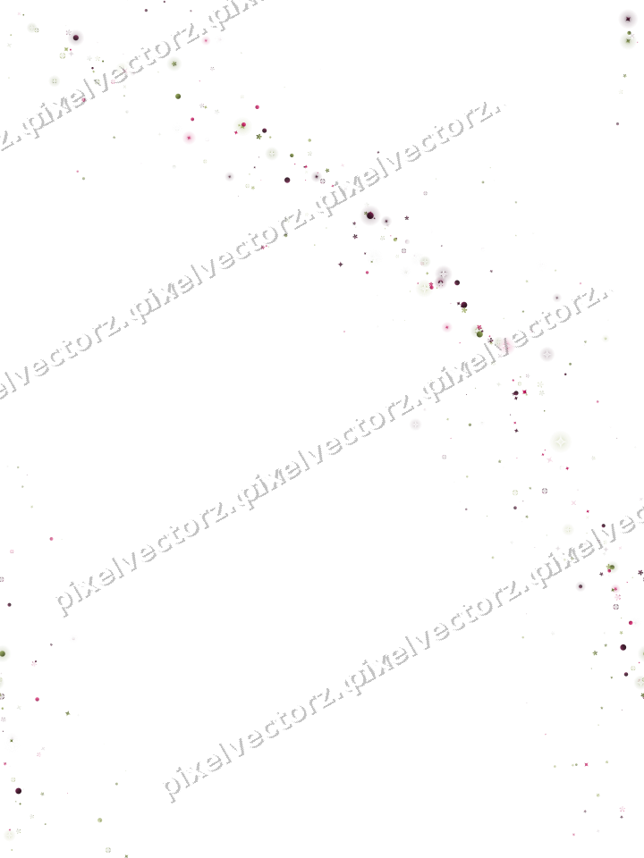 Nahtloser Glitzerbogen aus Funken und Blüten auf transparentem Grund