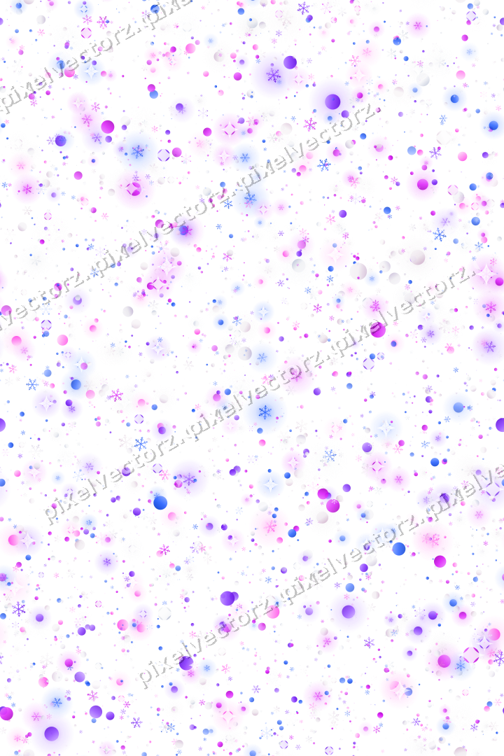 Nahtlose Glitzerstreuung in Violett und Blau auf transparentem Grund
