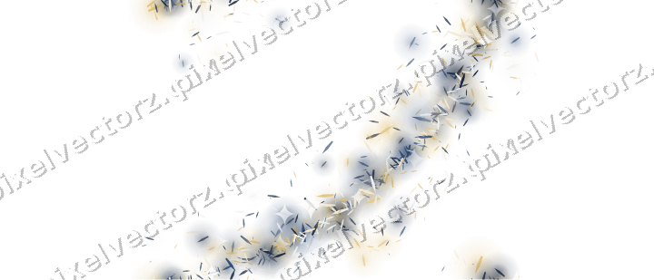 Nahtloser Glitzerbogen aus Splittern auf transparentem Grund