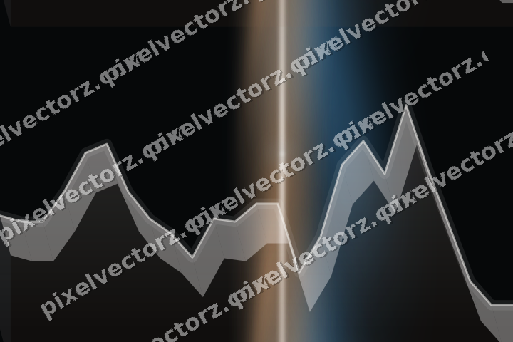 Nahtloser Neon Diagramm Hintergrund in Blau und Orange