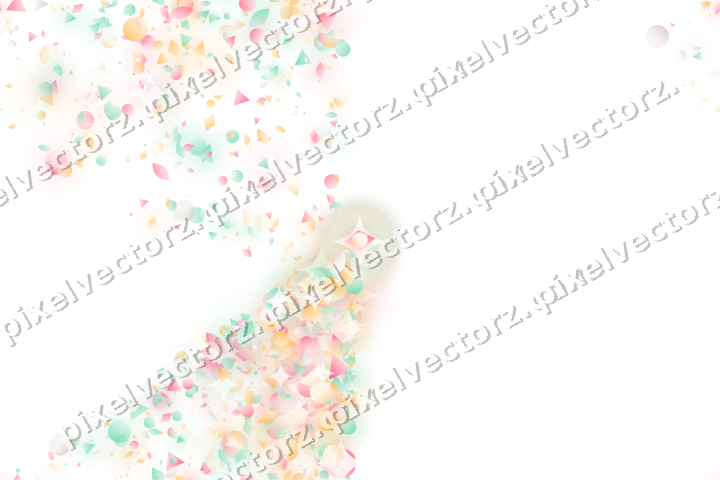 Nahtloser Glitzerfächer in Blassrosa auf transparentem Grund