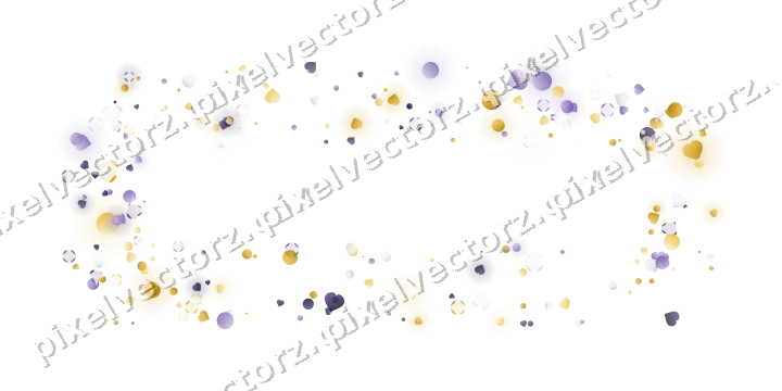 Nahtloser Glitzerrahmen aus Herzen und Punkten auf transparentem Grund
