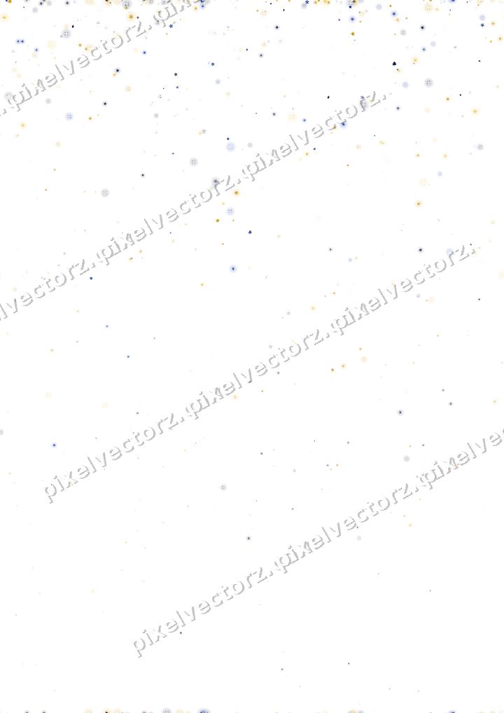 Nahtloser Glitzerregen aus Herzen und Blüten auf transparentem Grund