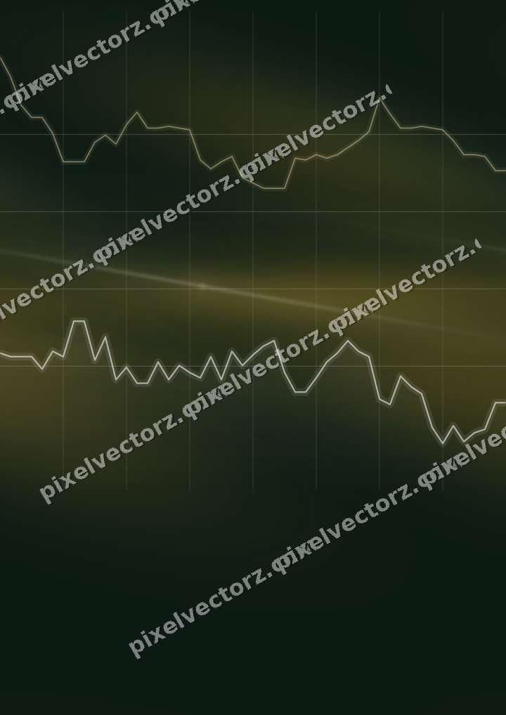 Nahtloser Neon Diagramm Hintergrund in Bernstein und Dunkelgrün