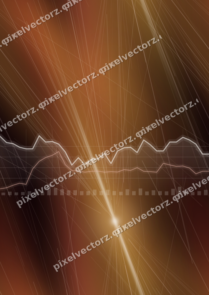 Nahtloser Neon Diagramm Hintergrund in Orange und Bernstein