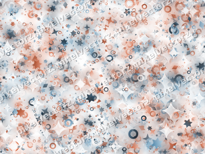 Nahtlose Glitzerstreuung in Orange und Türkis auf transparentem Grund